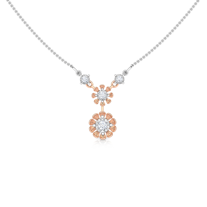 Duo Floret Miracle Plate Necklace